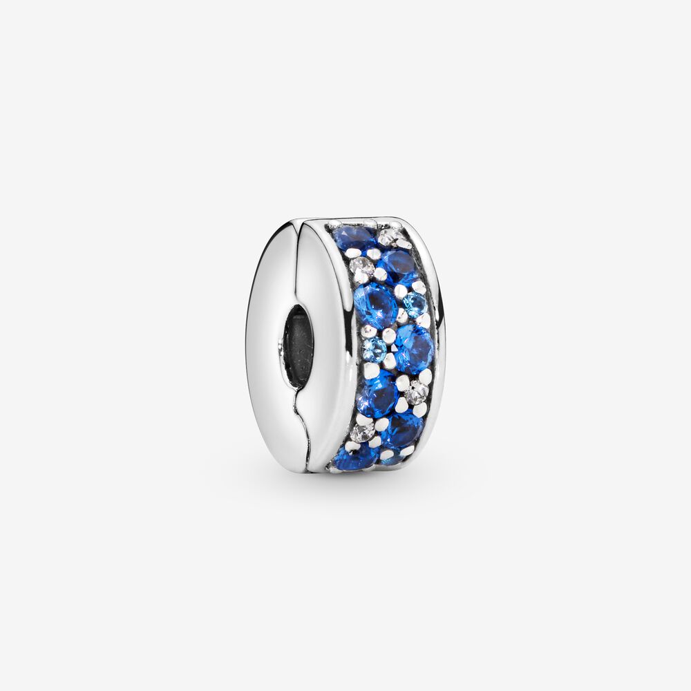 Pandora Blue Pave Clip Charm