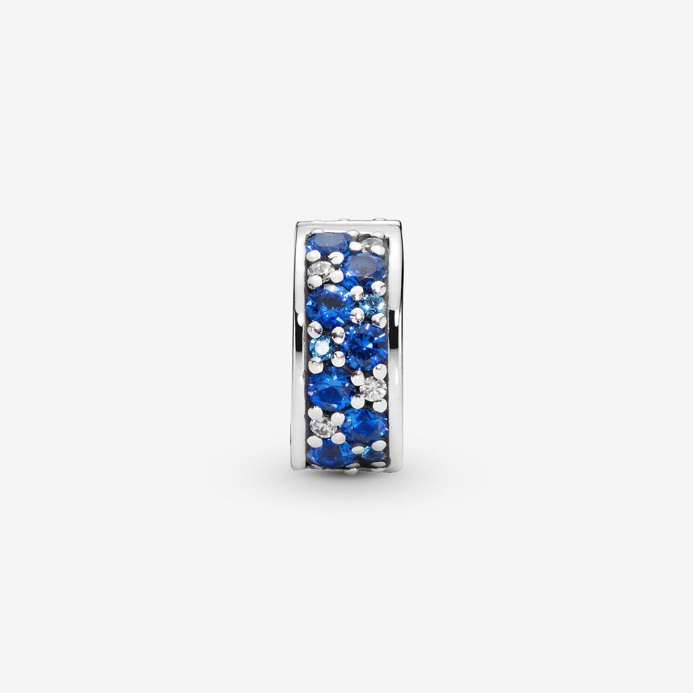 Pandora Blue Pave Clip Charm