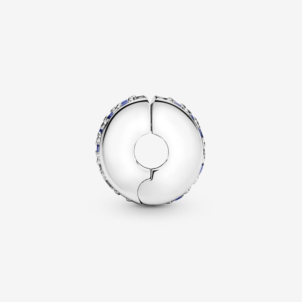 Pandora Blue Pave Clip Charm