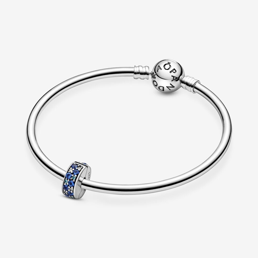 Pandora Blue Pave Clip Charm