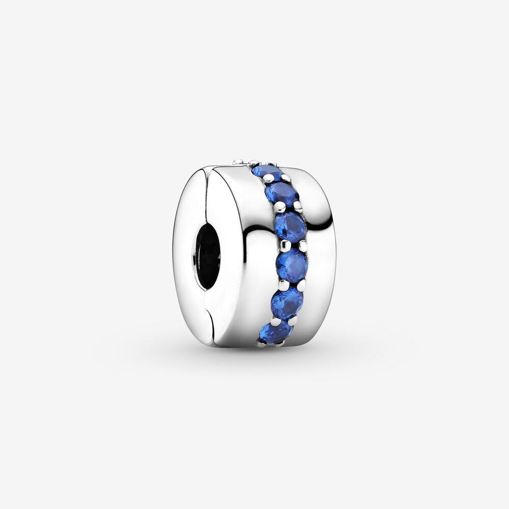 Pandora Blue Sparkle Clip Charm