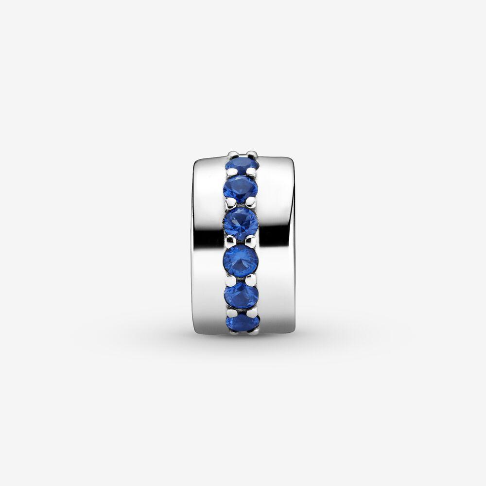 Pandora Blue Sparkle Clip Charm