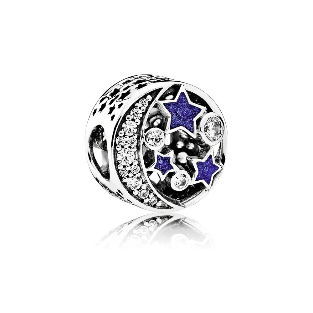 Pandora Charm Vintage Night Sky With Shimmering Midnight