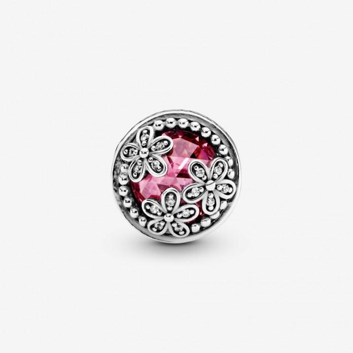 Pandora Sparkling Pink Daisy Flower Charm