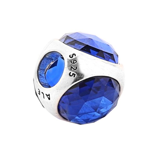 Pandora Sterling Silver Blue Radiant Droplet Bead Charm