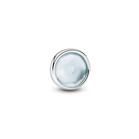 Pandora Aqua Blue March Birthstone Locket Element
