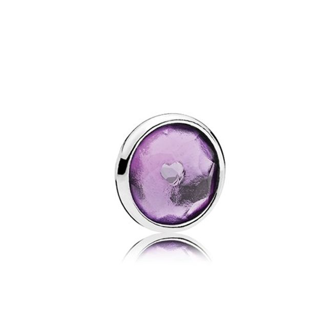 Pandora Purple February Birthstone Locket Element
