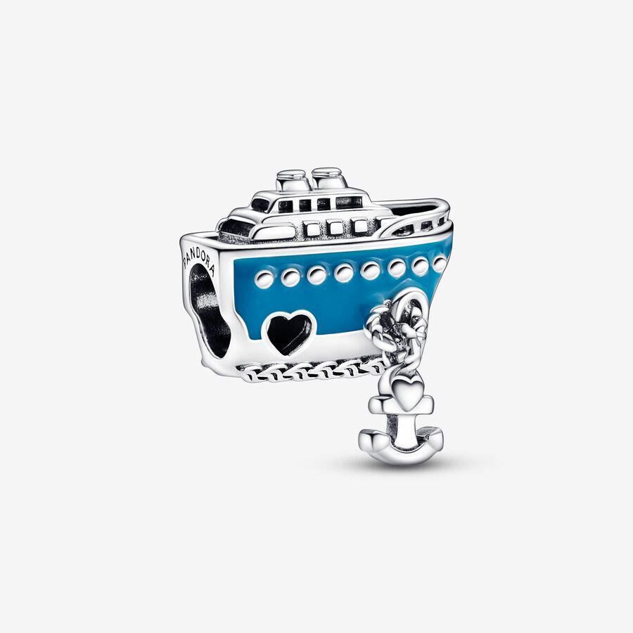 Pandora Anchored Cruise Ship Charm