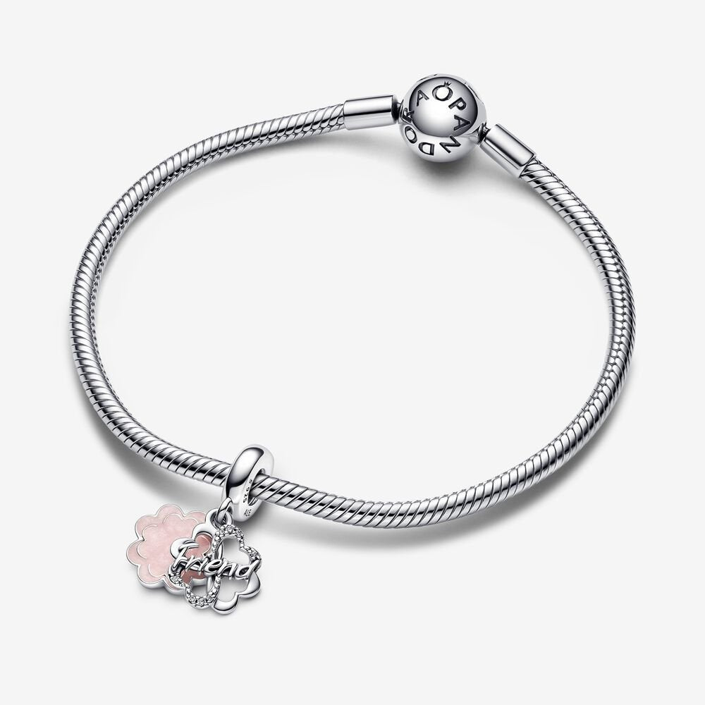 Pandora Four-leaf Clover Friendship Double Dangle Charm 