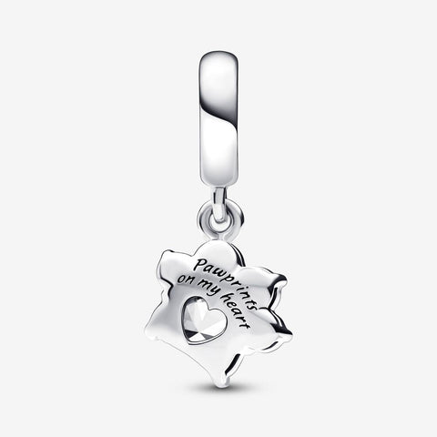 Pandora Sparkling Pet Paw Print Dangle Charm