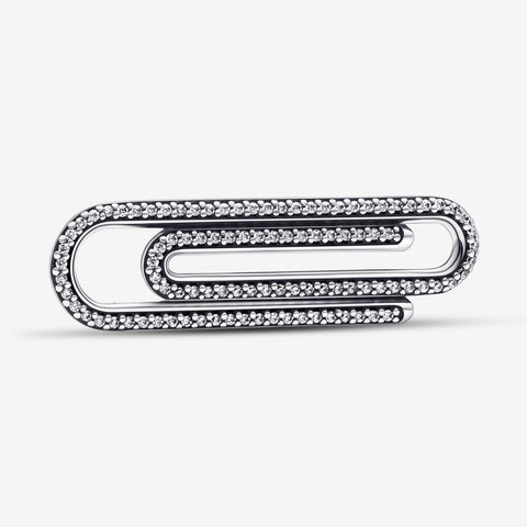Pandora ME Pave Paperclip Styling Link