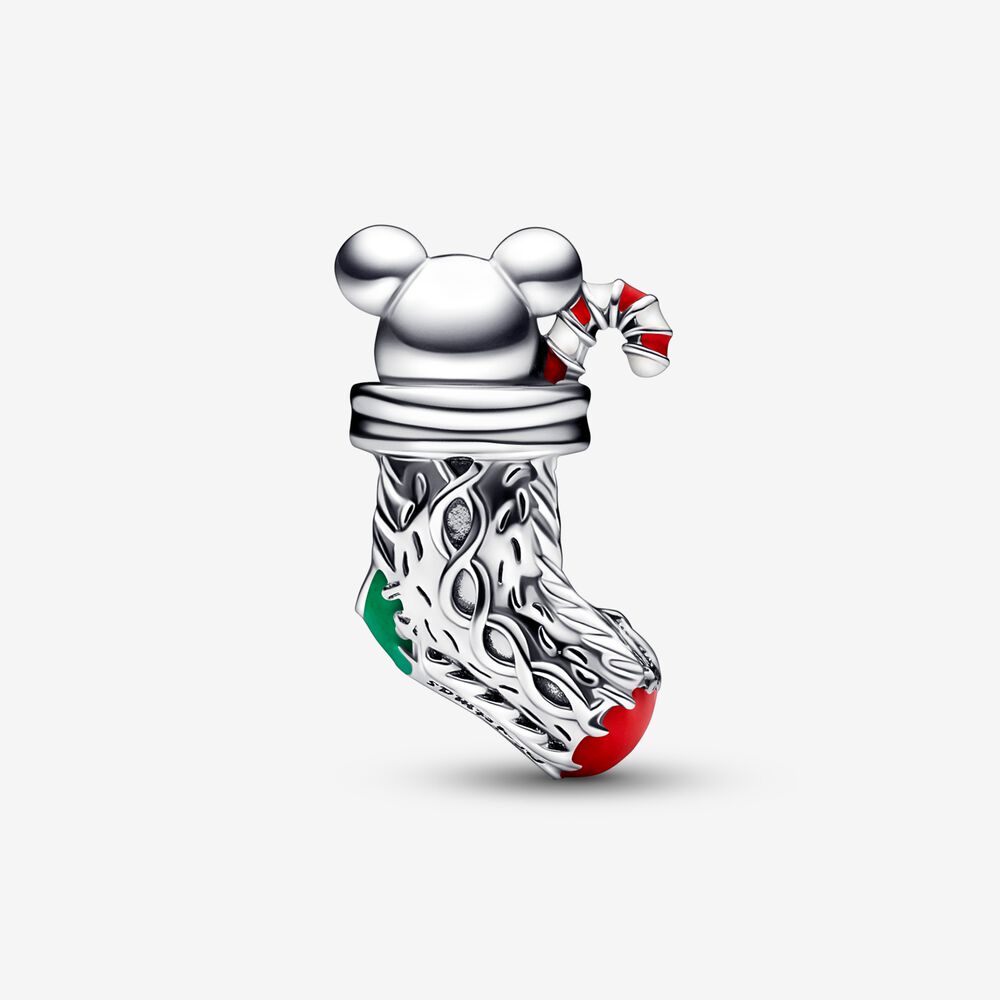 Pandora Festive Mouse &amp; Stocking Charm