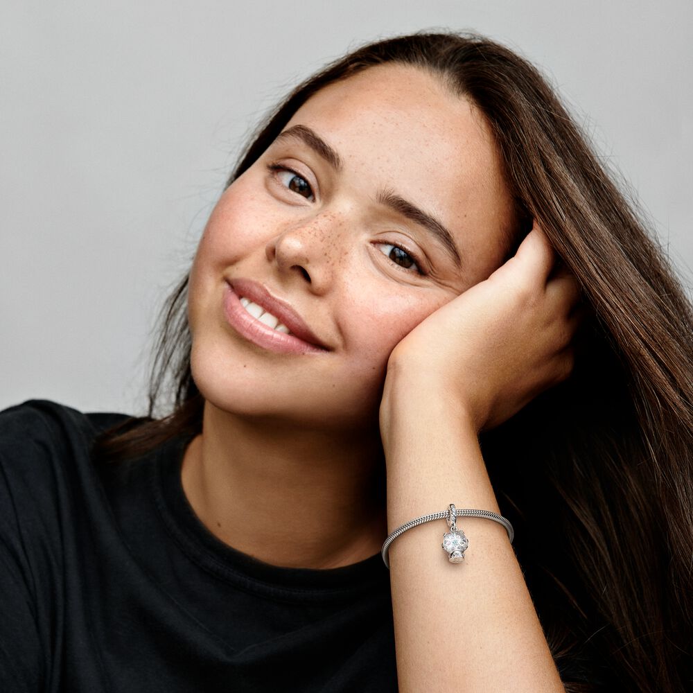 Pandora Snowflake Snowglobe Dangle Charm 