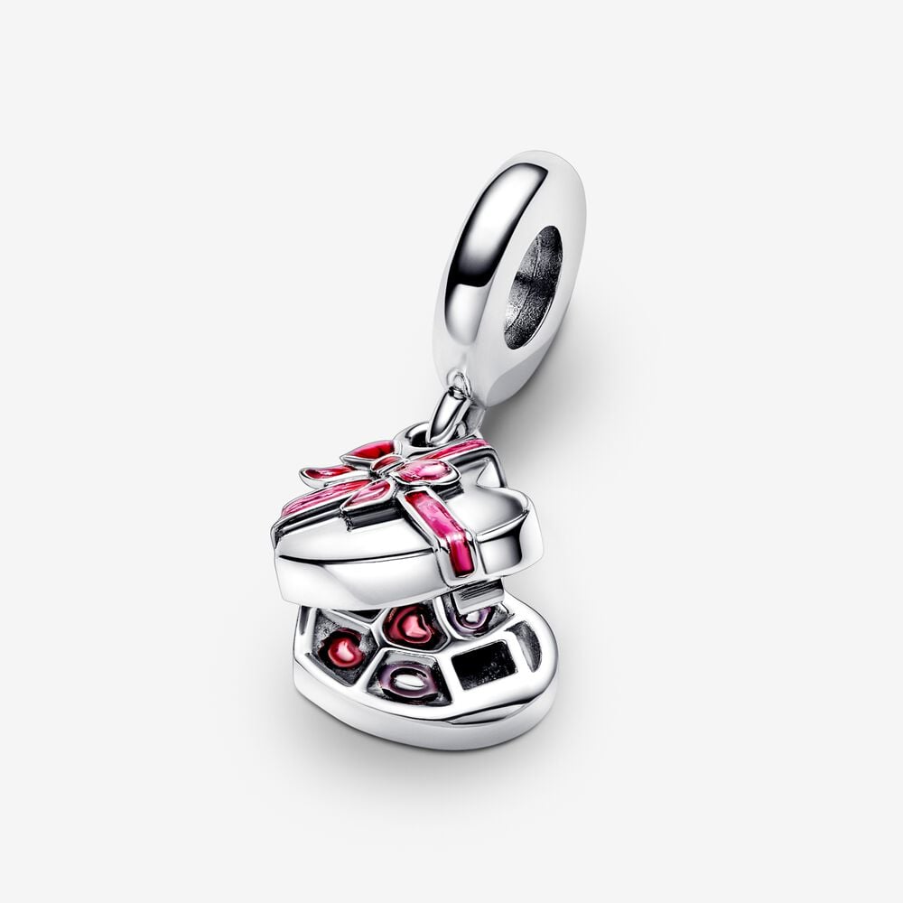 Pandora Openable Heart Chocolate Gift Box Dangle Charm