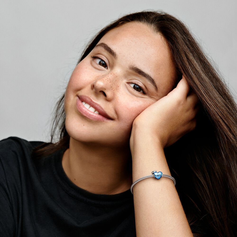 Pandora Blue 2023 Graduation Heart Charm