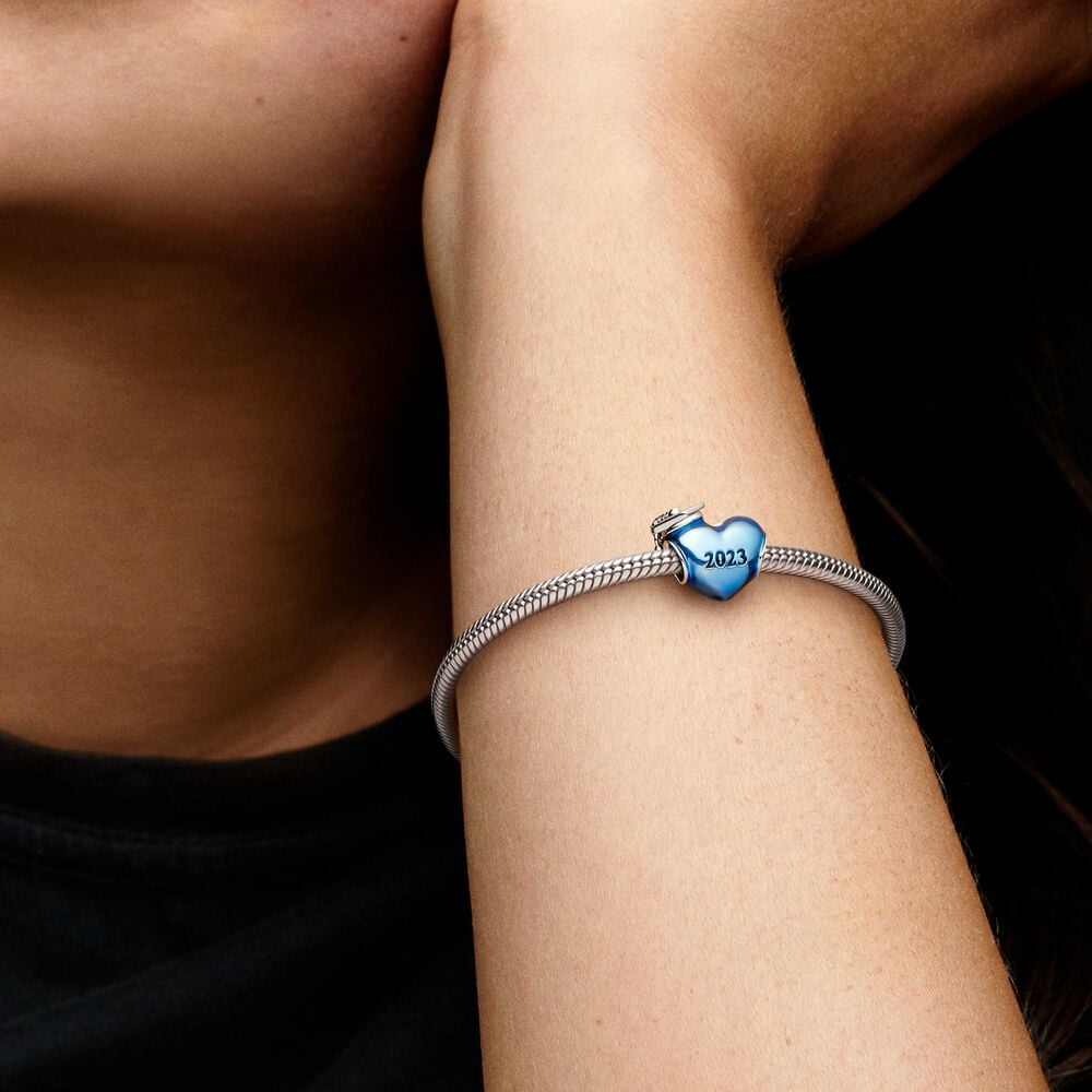 Pandora Blue 2023 Graduation Heart Charm