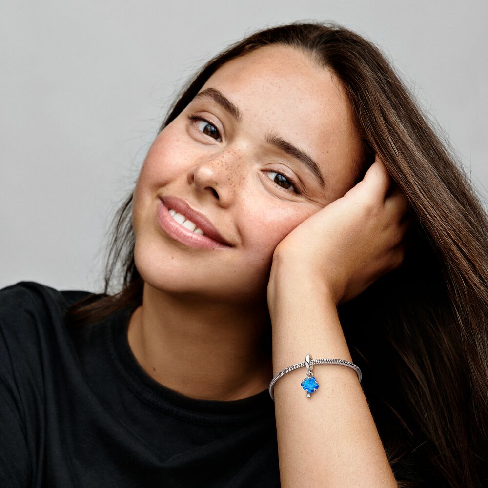 Pandora Blue Murano Glass Family Tree Dangle Charm 792614C01