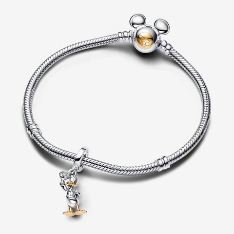 Pandora Disney 100th Anniversary Donald Duck Lab-grown Diamond Dangle Charm