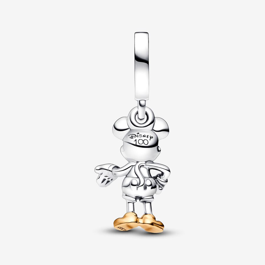 Pandora Disney 100th Anniversary Mickey Mouse Lab-grown Diamond Dangle Charm