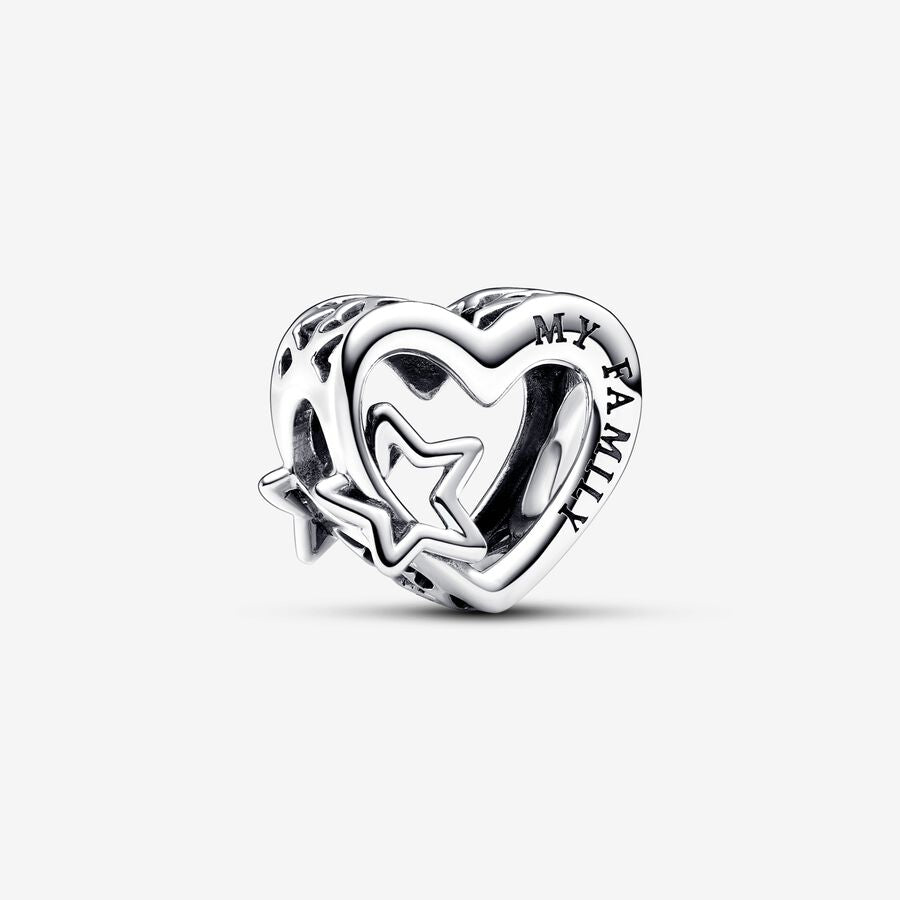 Pandora Openwork Family Heart &amp; Star Charm