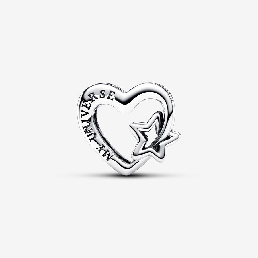 Pandora Openwork Family Heart &amp; Star Charm