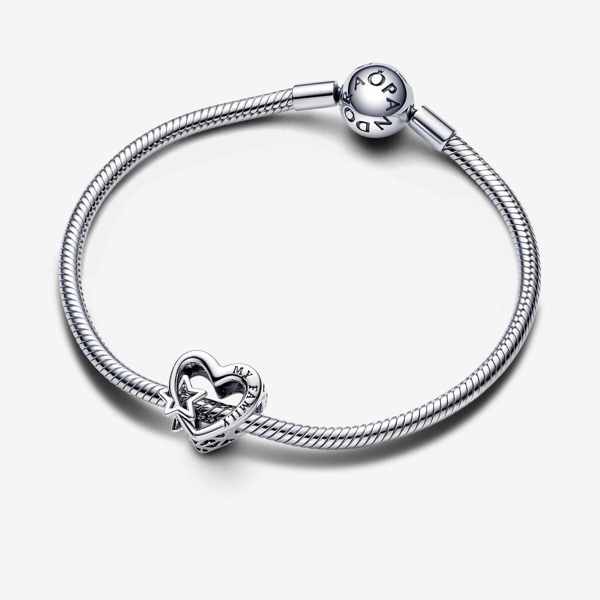 Pandora Openwork Family Heart &amp; Star Charm