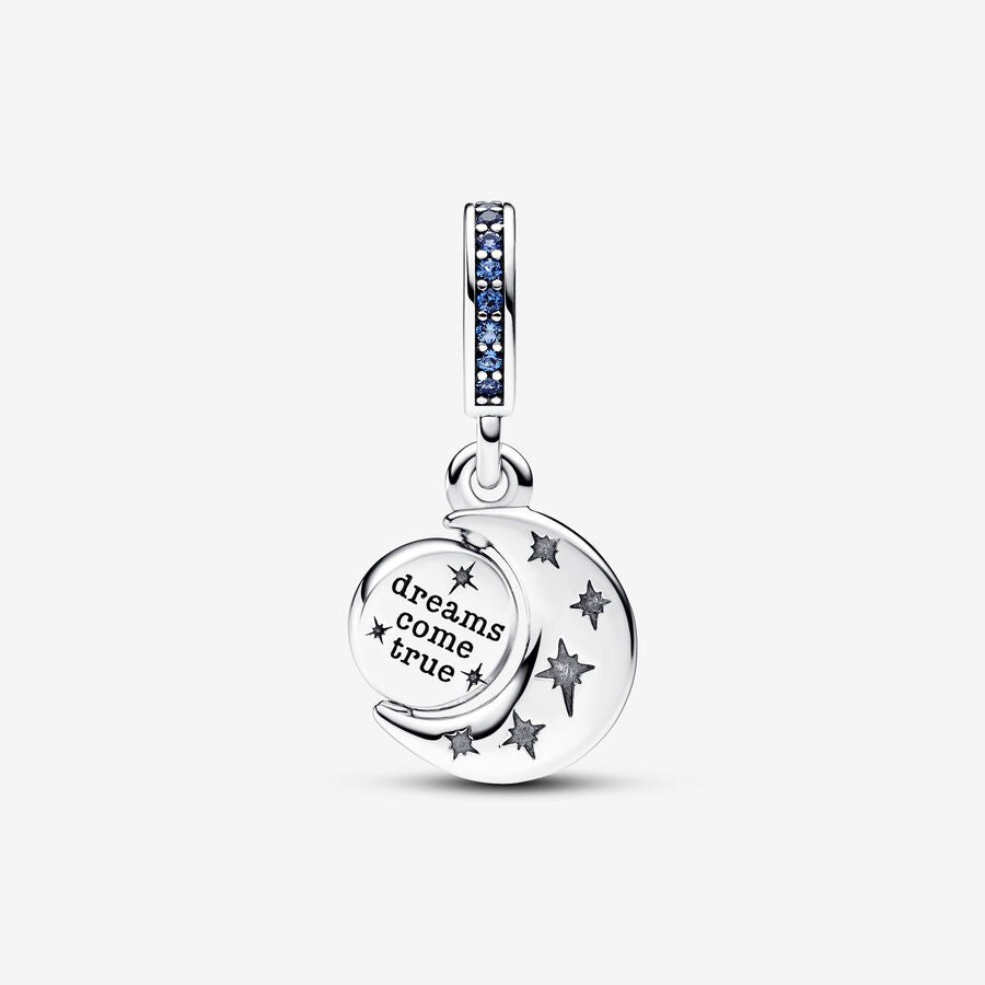 Pandora Sparkling Moon Spinning Dangle Charm
