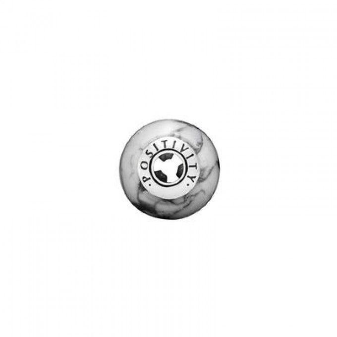 Pandora Charm in Silver with Smooth Magnesite