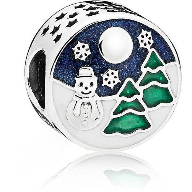 Pandora Winter Scene Charm