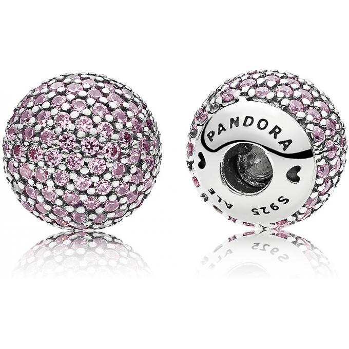 Pandora Pink Pave End Caps Charm