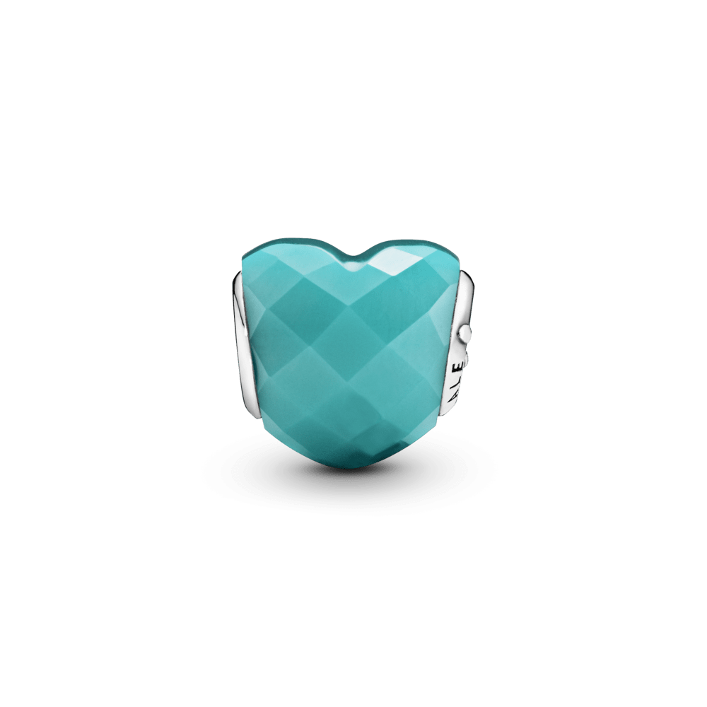 Blue shape of deals love charm