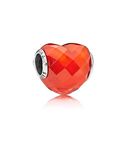 Pandora Orange Heart Charm