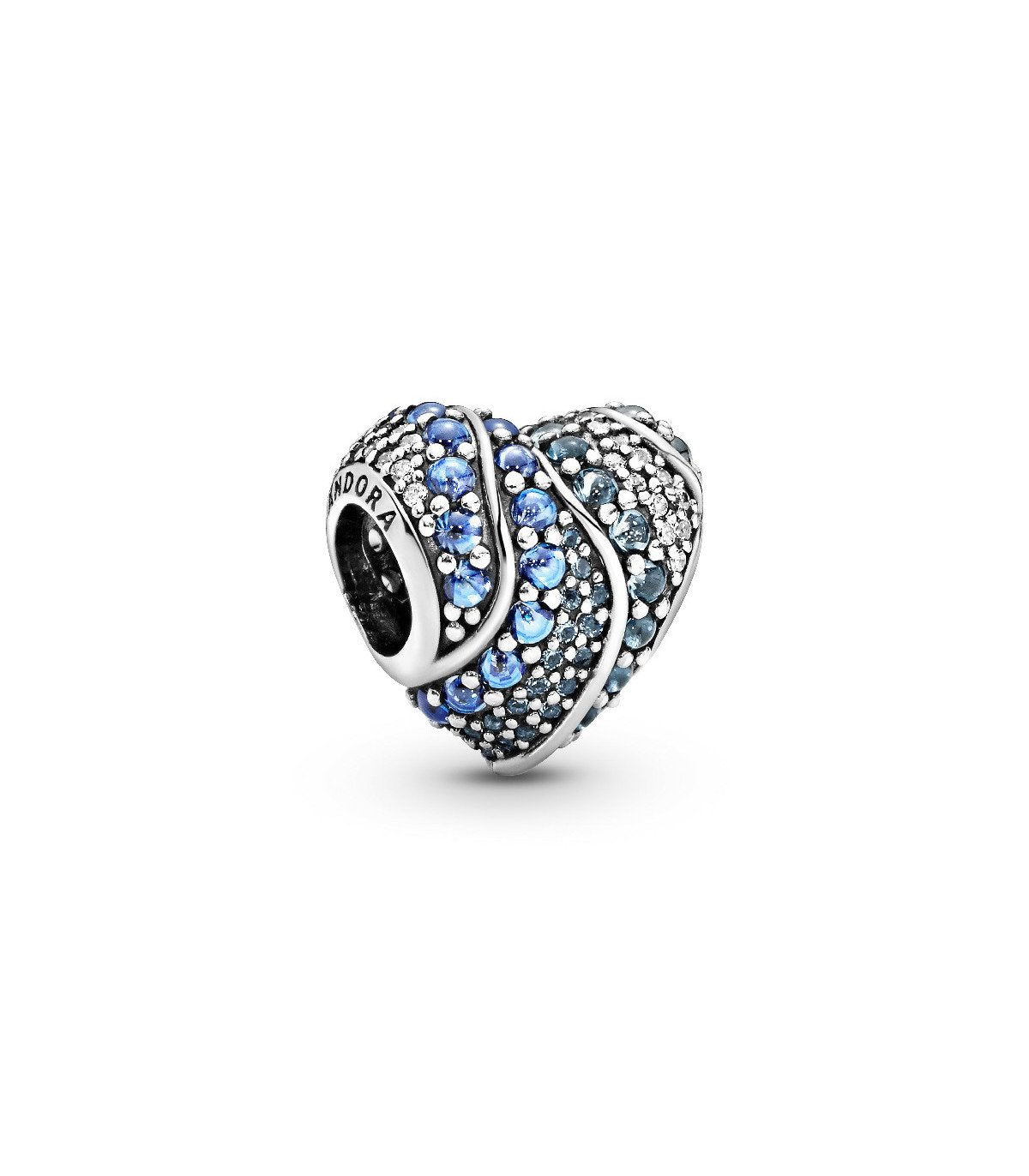 Pandora Blue Water Heart Charm