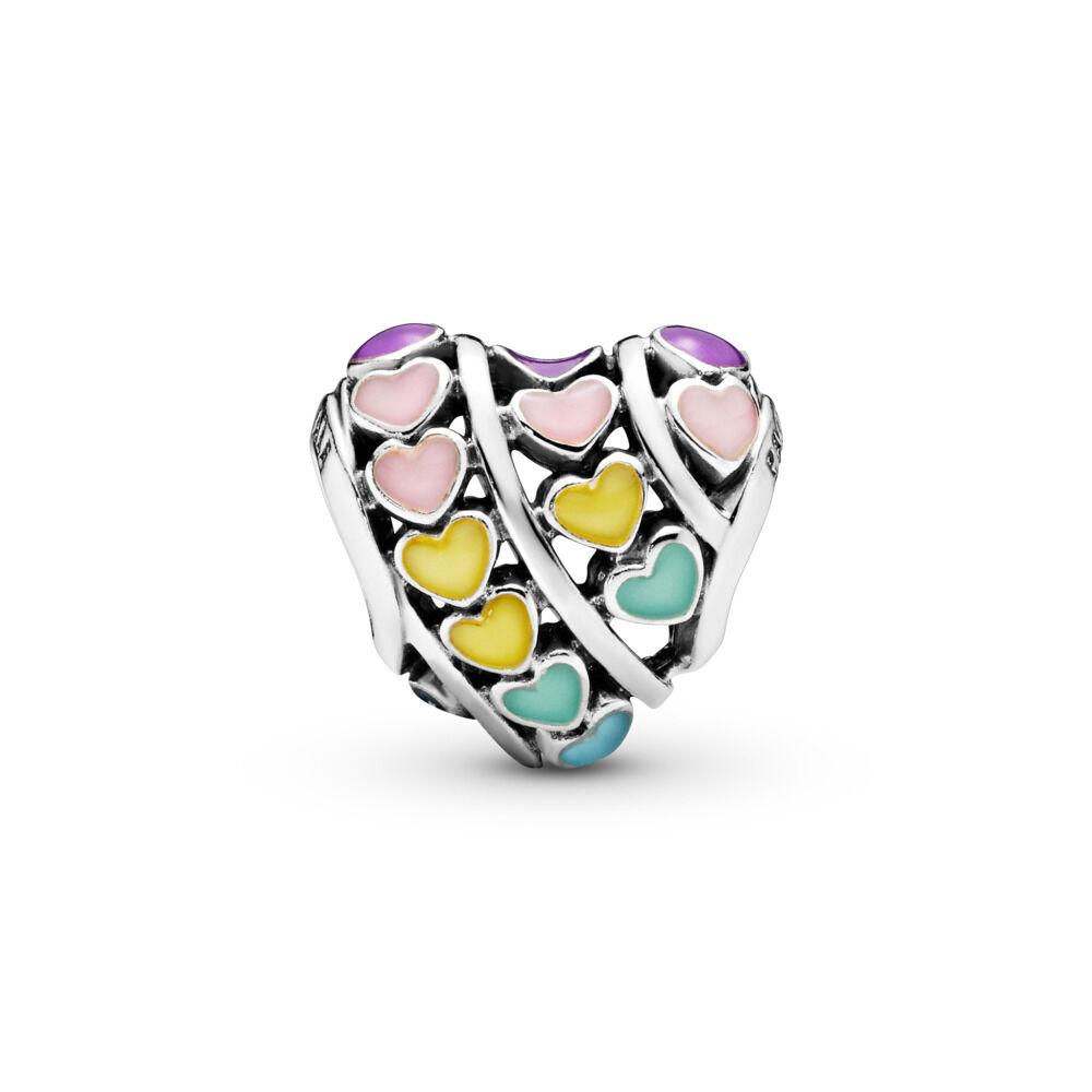 Pandora Rainbow Hearts Charm