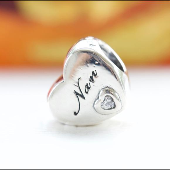 Pandora Polished Nan Heart Charm