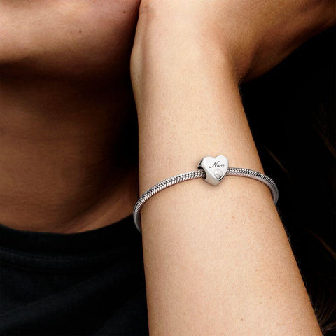 Pandora Polished Nan Heart Charm