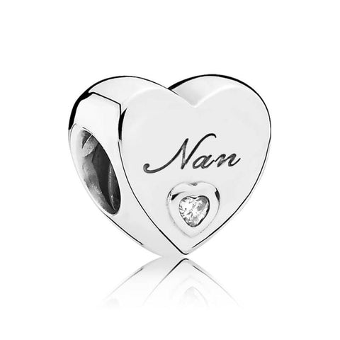 Pandora Polished Nan Heart Charm