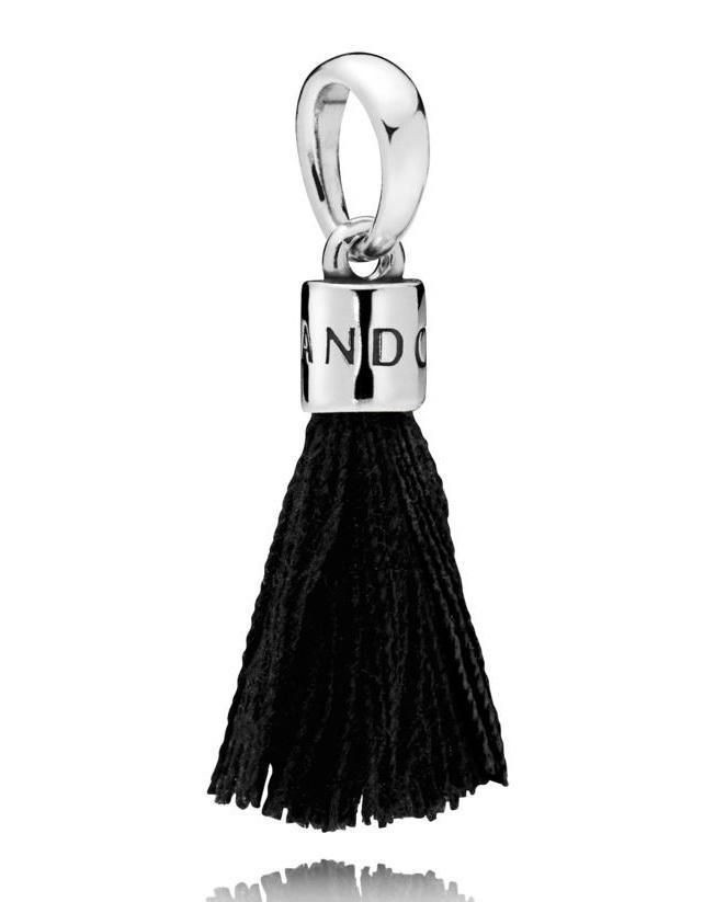 Pandora Black Tassel Pendant Charm