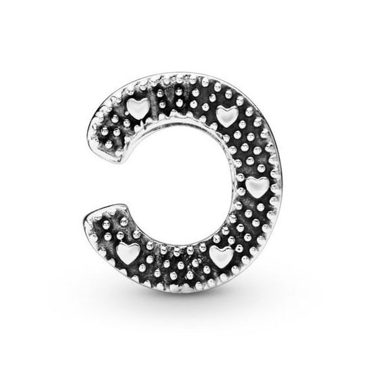 Pandora Letter C Charm In Sterling Silver