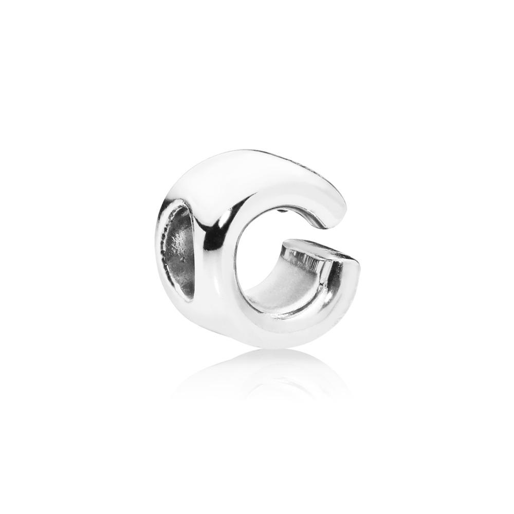 Pandora Letter C Charm In Sterling Silver