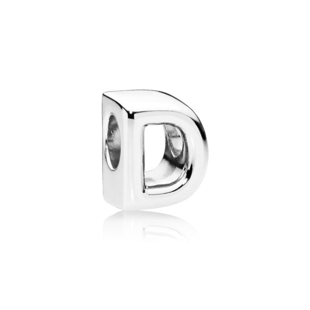 Pandora Letter D Charm In Sterling Silver