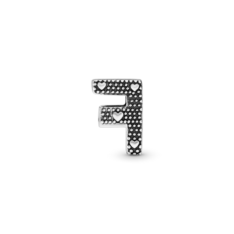Pandora Letter F Charm In Sterling Silver