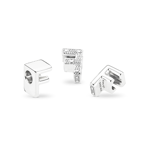 Pandora Letter F Charm In Sterling Silver
