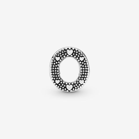 Pandora Letter O Charm In Sterling Silver