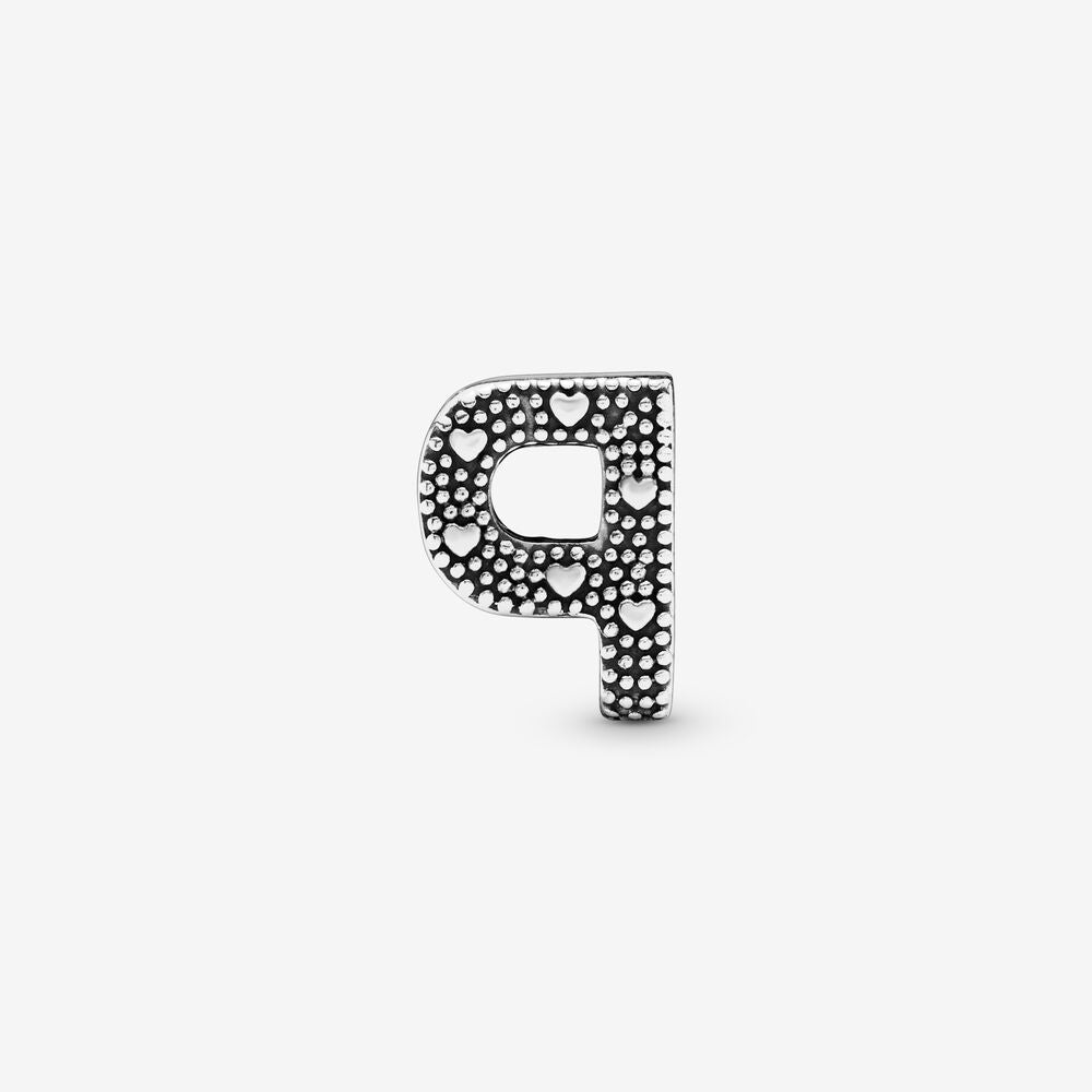 Pandora Letter P Charm In Sterling Silver