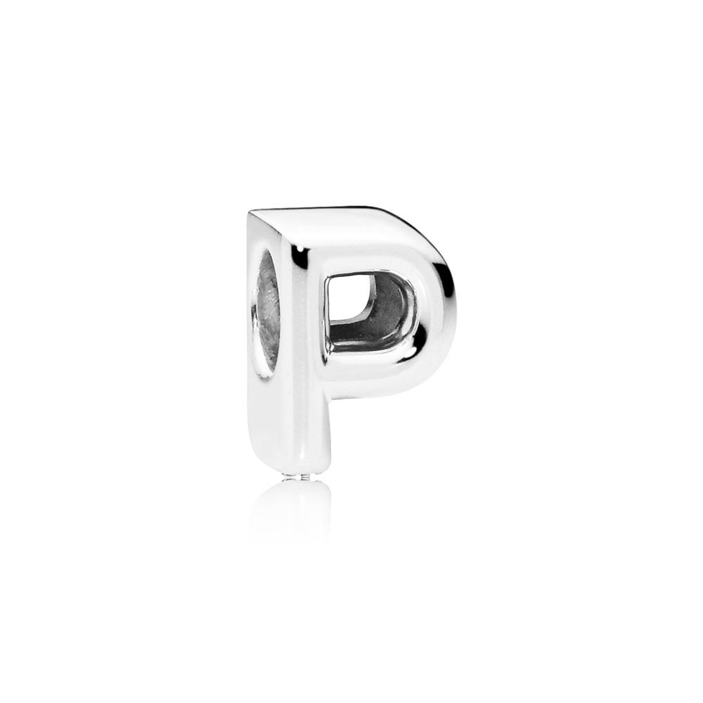 Pandora Letter P Charm In Sterling Silver