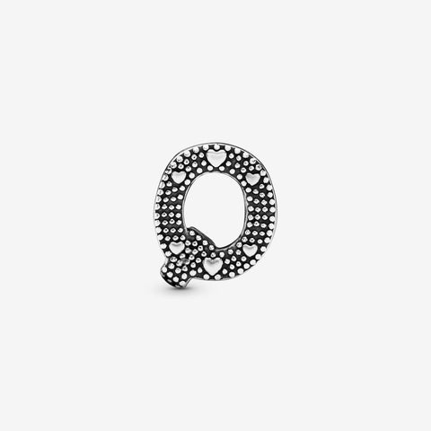 Pandora Letter Q Charm In Sterling Silver