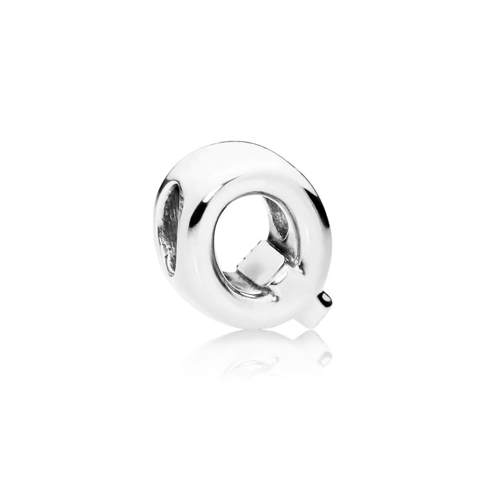 Pandora Letter Q Charm In Sterling Silver