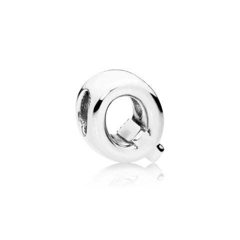 Pandora Letter Q Charm In Sterling Silver