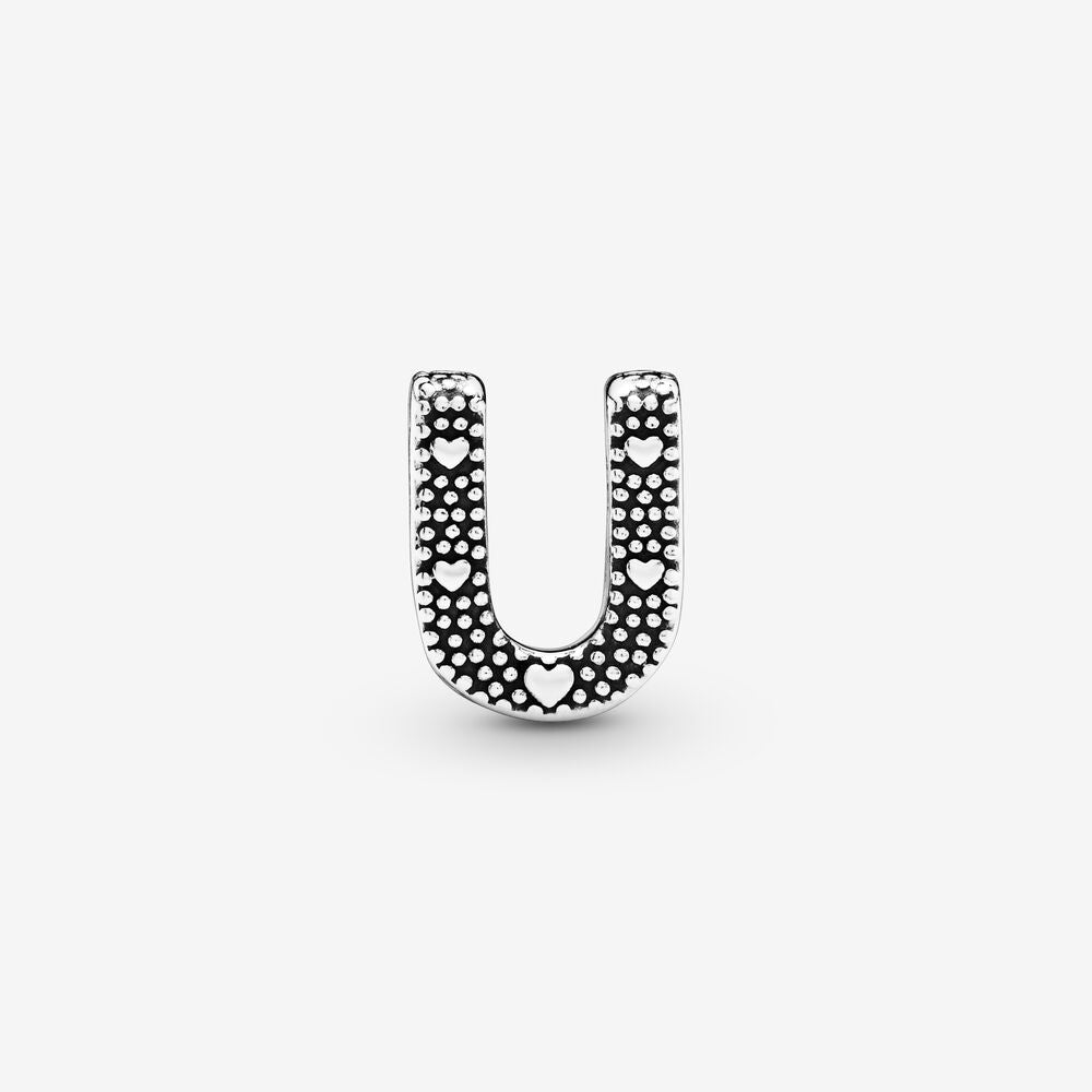 Pandora Letter U Alphabet Charm